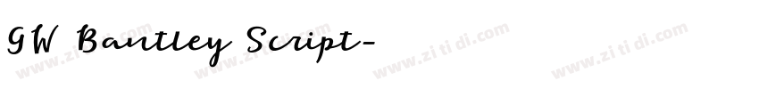 GW Bantley Script字体转换